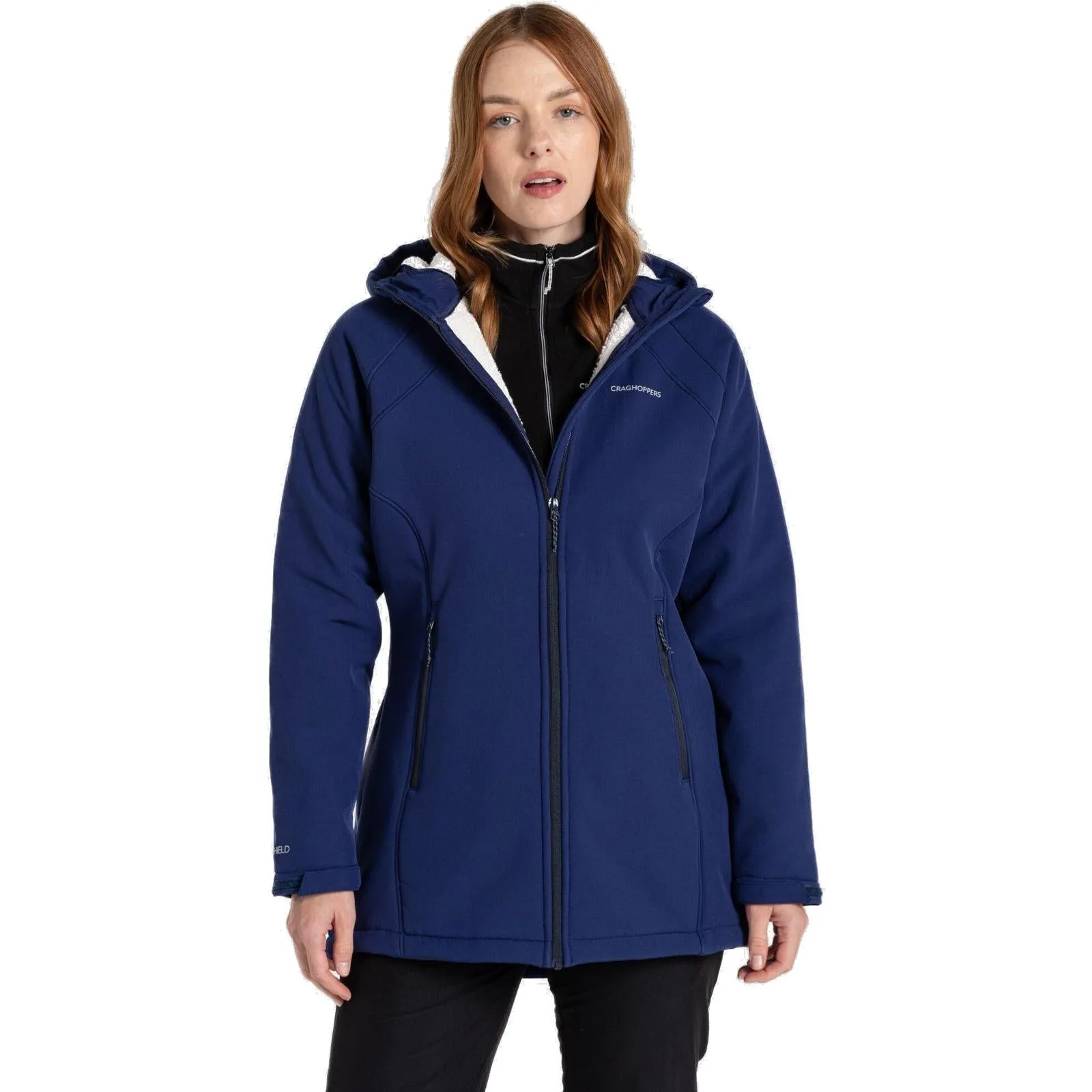 Craghoppers Womens Gwen Softshell Hooded Jacket Flexible Shoulder Weekend Chill Style