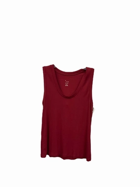 PreShrunk Fabric Recycled Polyester Material Red Top Sleeveless A New Day, Size Xl