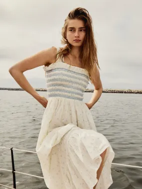 Young Edge Garden Dress in Blue Flora