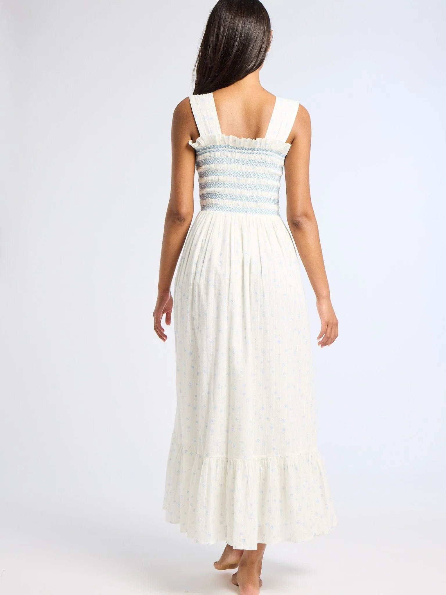 Garden Dress in Blue Flora Urban Drape