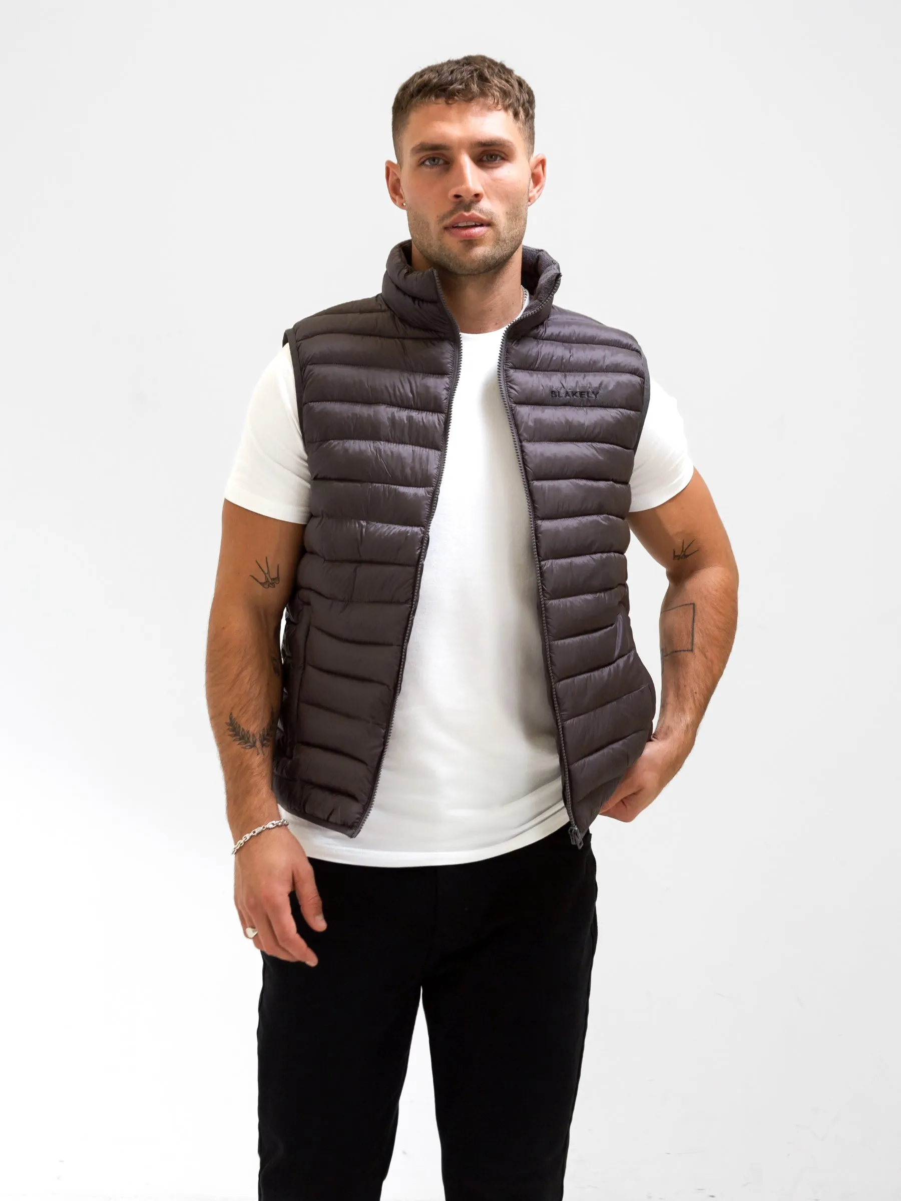 Hypoallergenic fabric Cold Season Ellis Lightweight Gilet - Charcoal