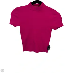 Top Short Sleeve Designer By Babaton In Pink, Size: Xs Sporty Look Wear