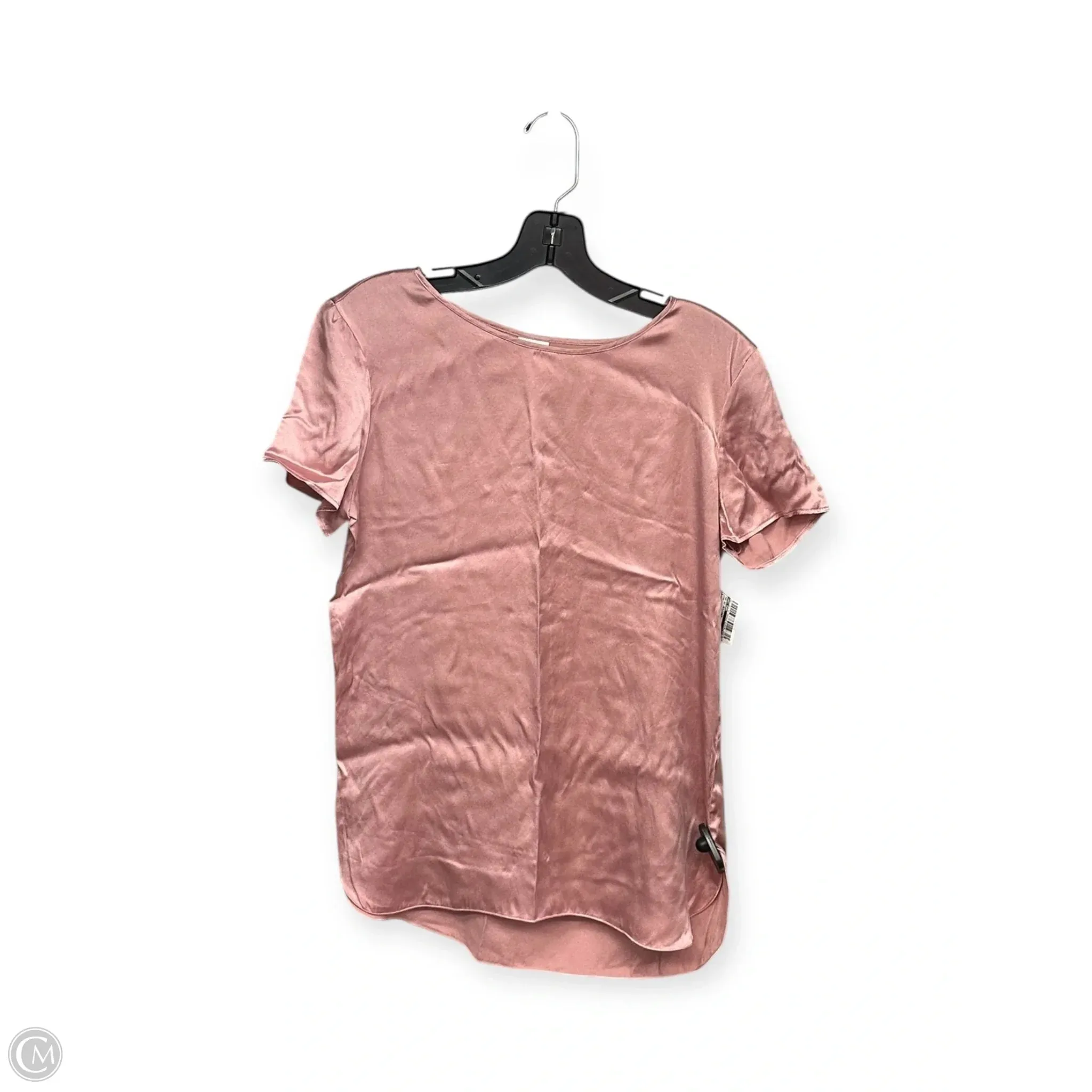 Versatile Fit Flexible stretch Top Short Sleeve Designer By Max Mara In Pink, Size: S