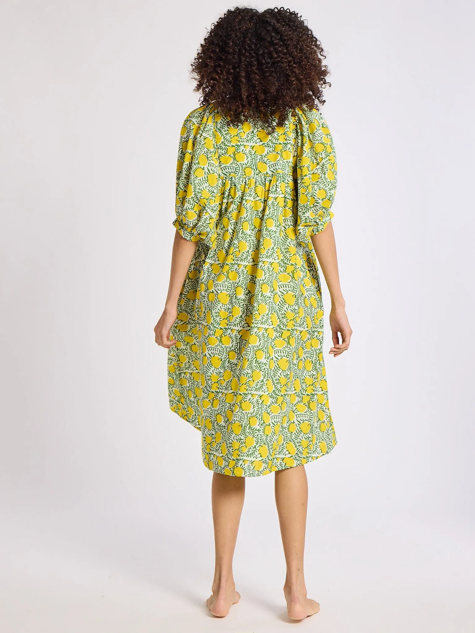 All-season Saffron Dress in Lemons