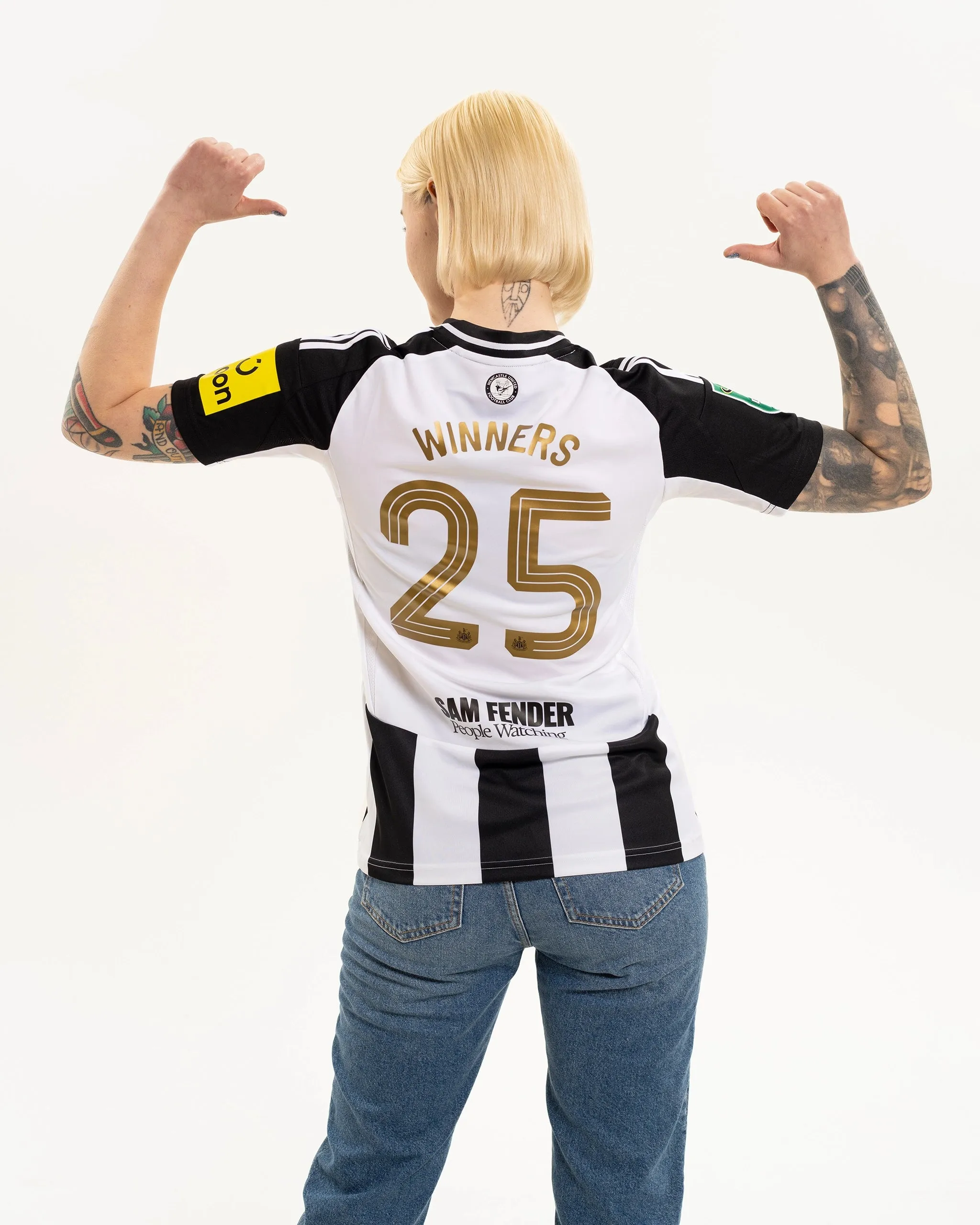 Beach Outfit Newcastle United adidas Women's Carabao Cup 2025 Winners Shirt