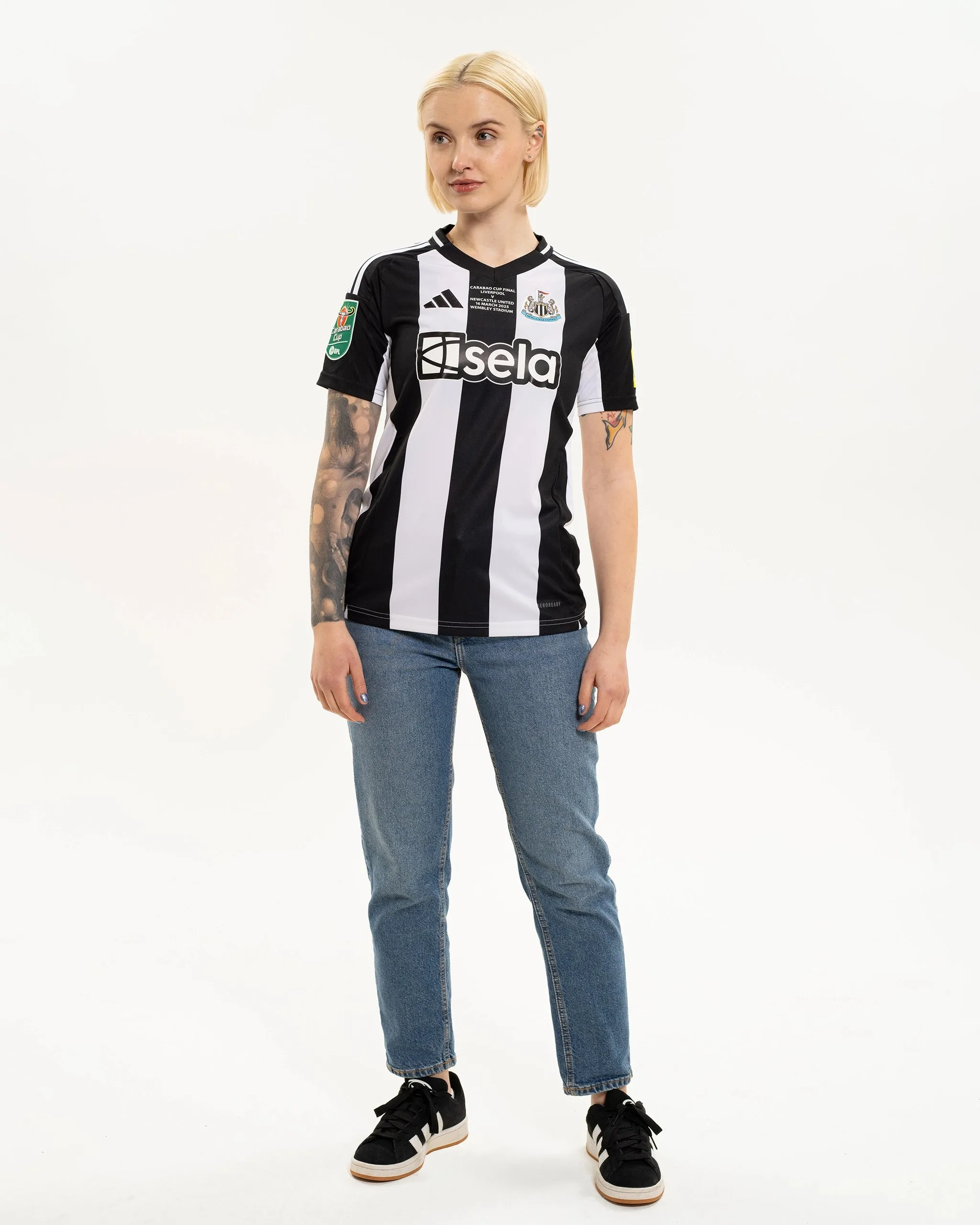 Active Layer Fit Flexible Weave Newcastle United adidas Women's Carabao Cup 2025 Winners Shirt