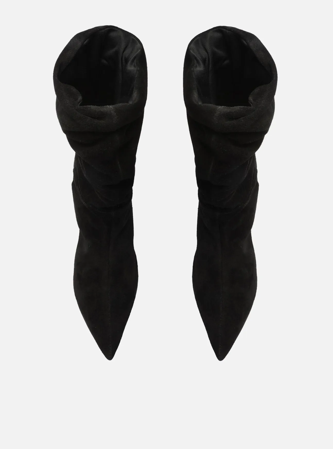 Cleo Leather Stiletto Boot Heel Stabilizer Zip Fast
