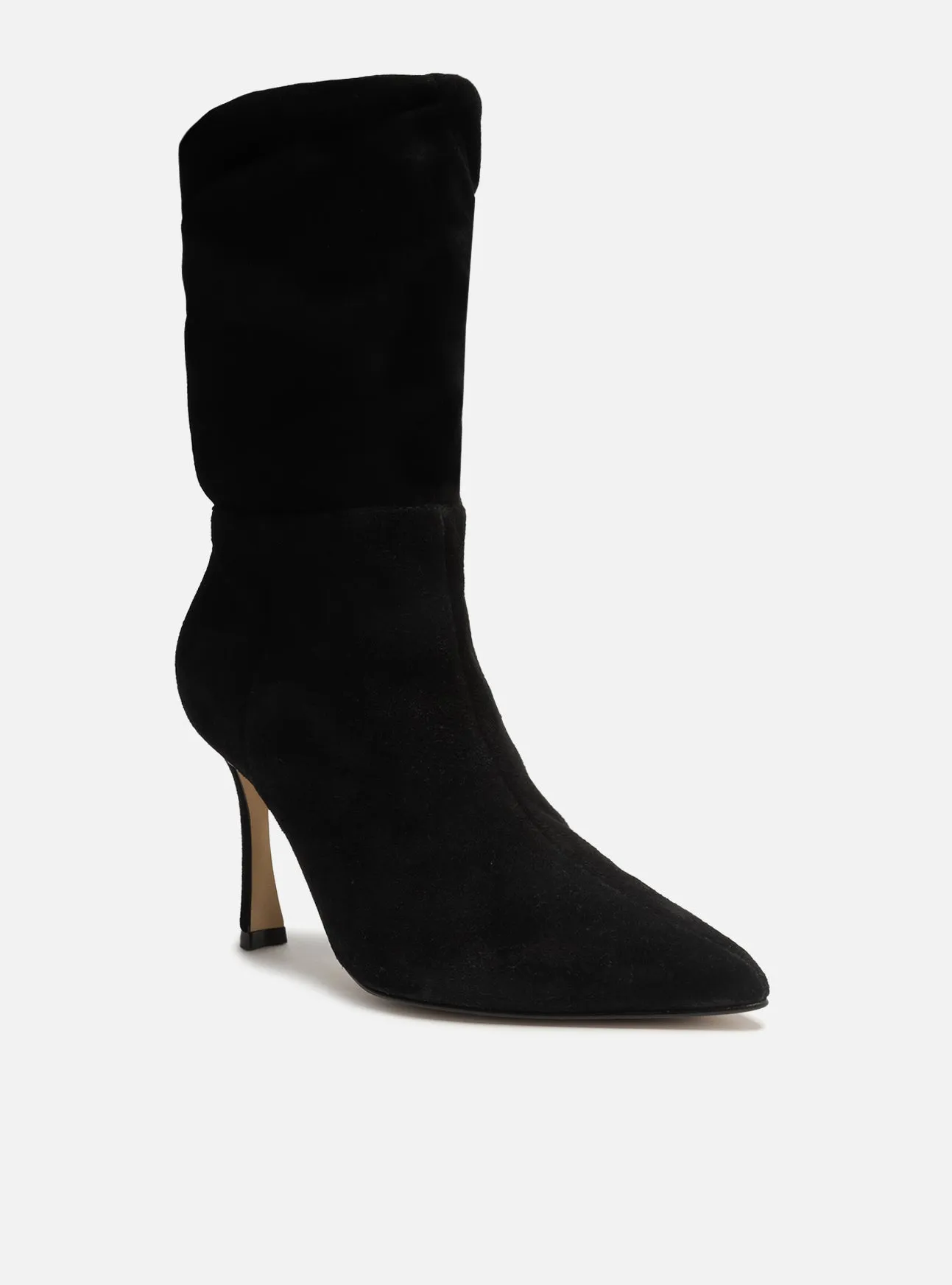 Cleo Leather Stiletto Boot Luxury Edge