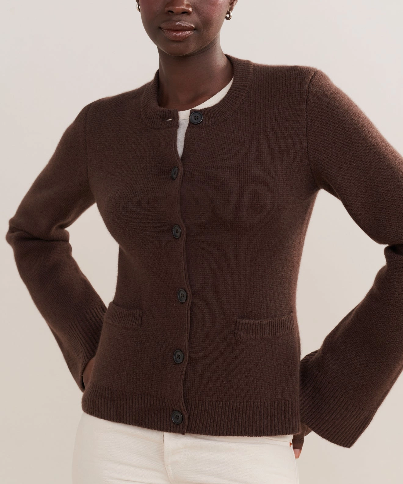 Sleek Comfort Fit Soft Warmth Cooper Cardigan