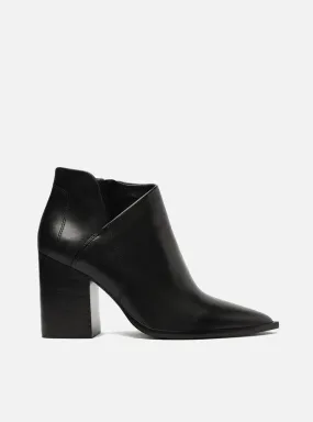 Insulated Functional Minimalist Cora Leather  Block Bootie