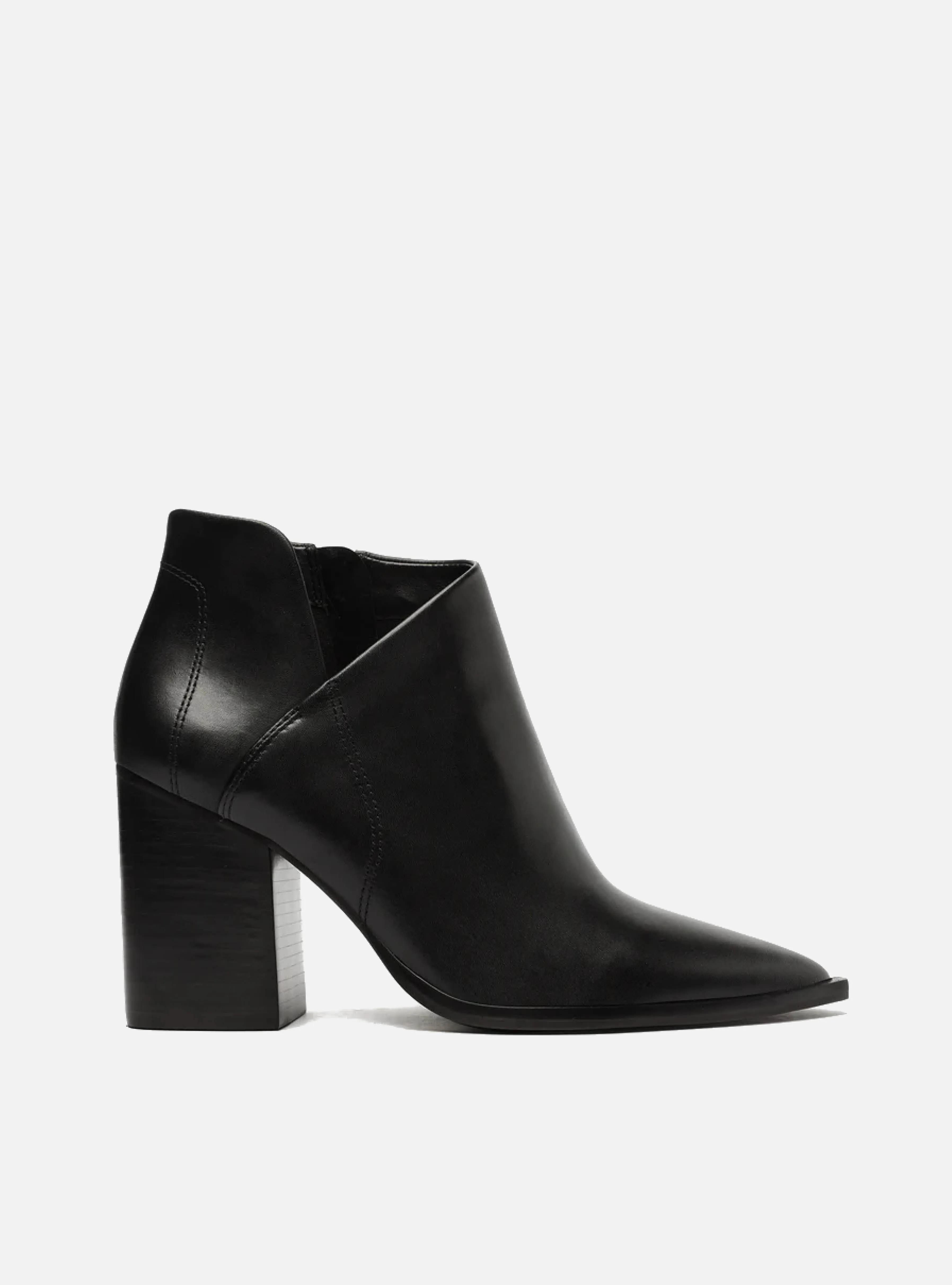 Insulated Functional Minimalist Cora Leather  Block Bootie