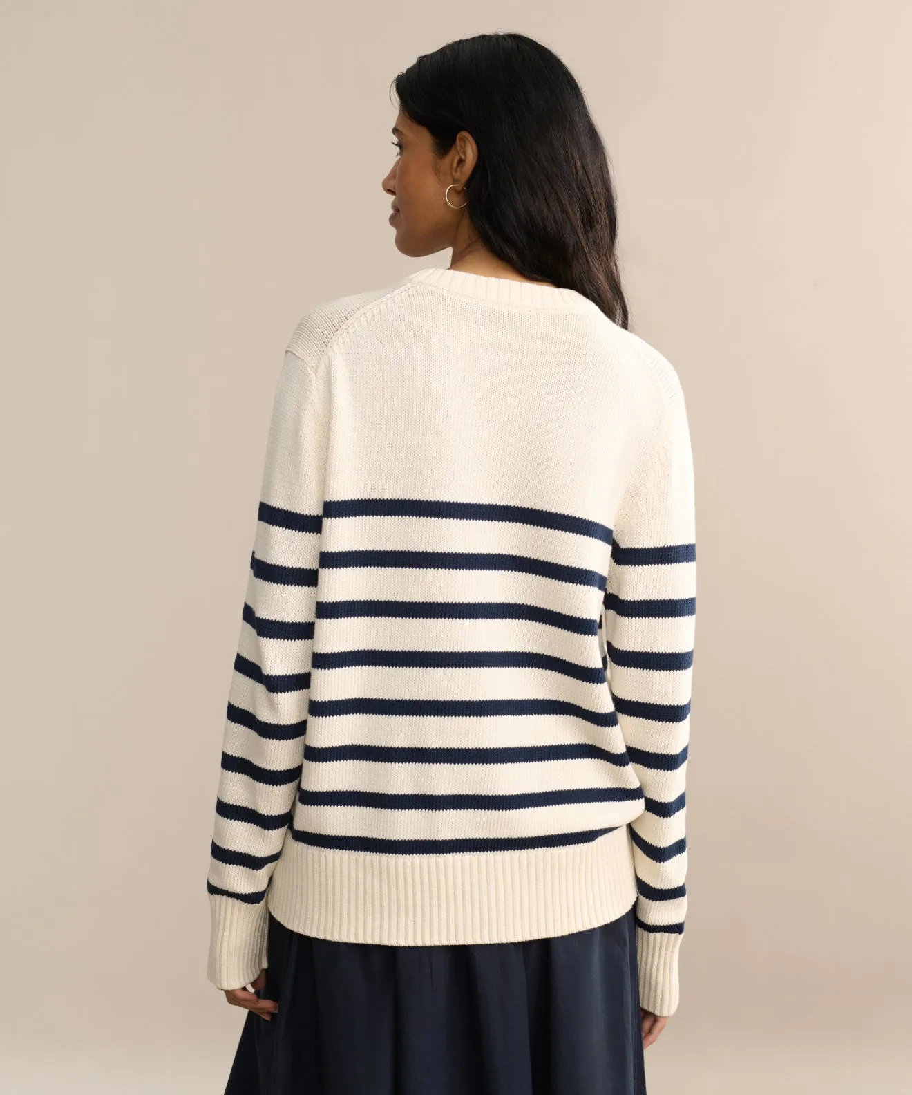 Cotton Kate V-Neck Chilly Day Knitwear Performance Comfort