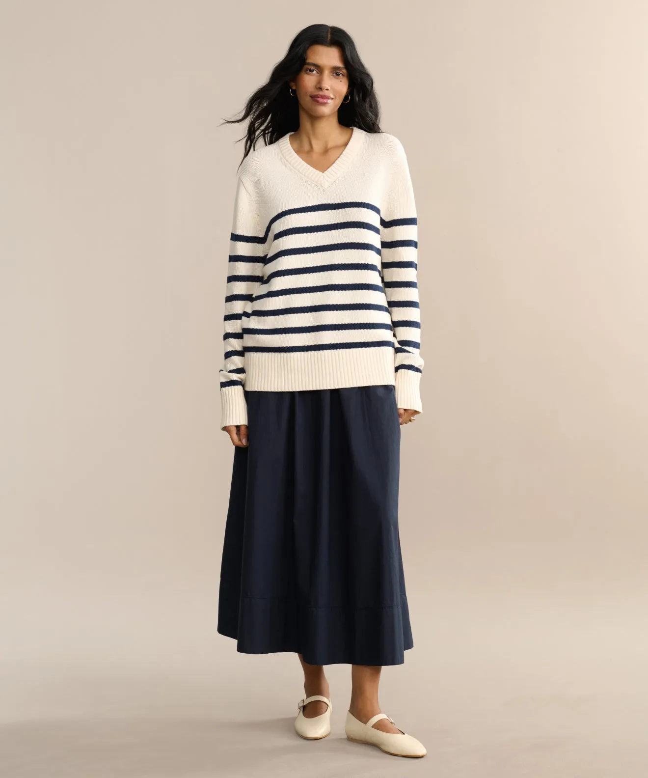 Thermal Locking Yarn Breathable Comfort Cotton Kate V-Neck