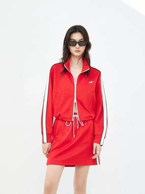 Cotton Blend Contrast Jacket Body Adaptive Fit Soft Touch Material