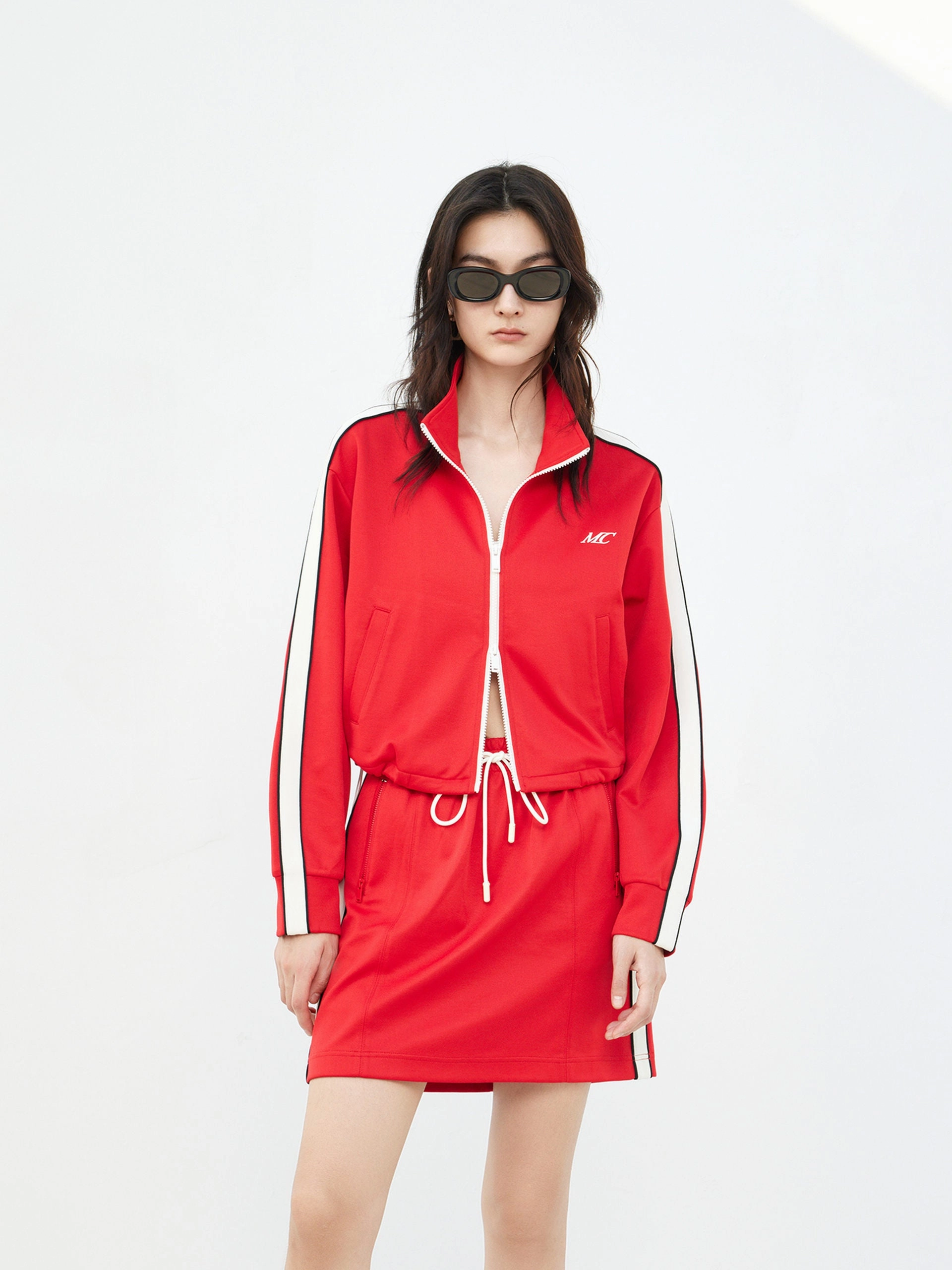 Cotton Blend Contrast Jacket Body Adaptive Fit Soft Touch Material