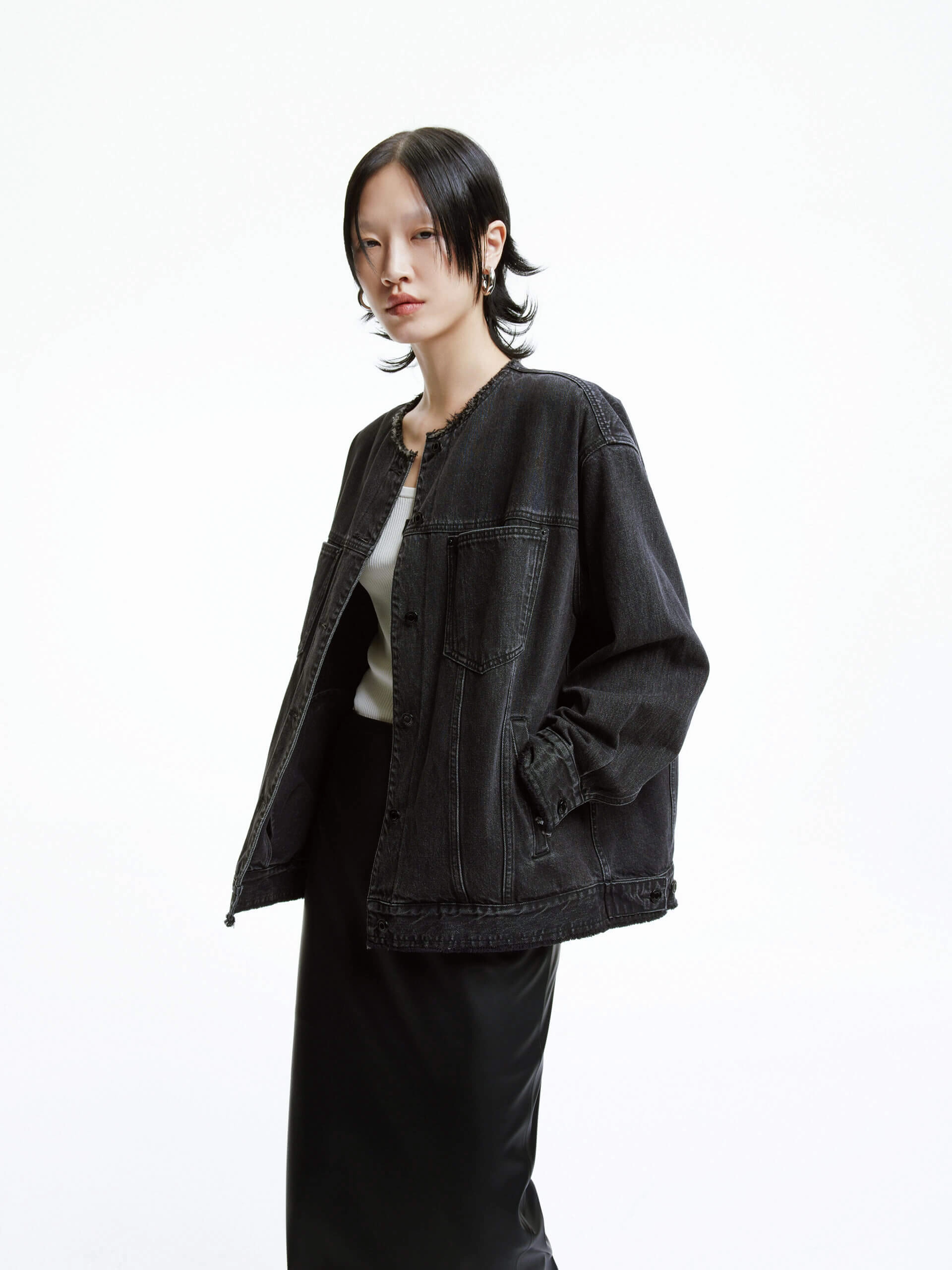 Cotton Crew Neck Jacket Dynamic Flex Fabric