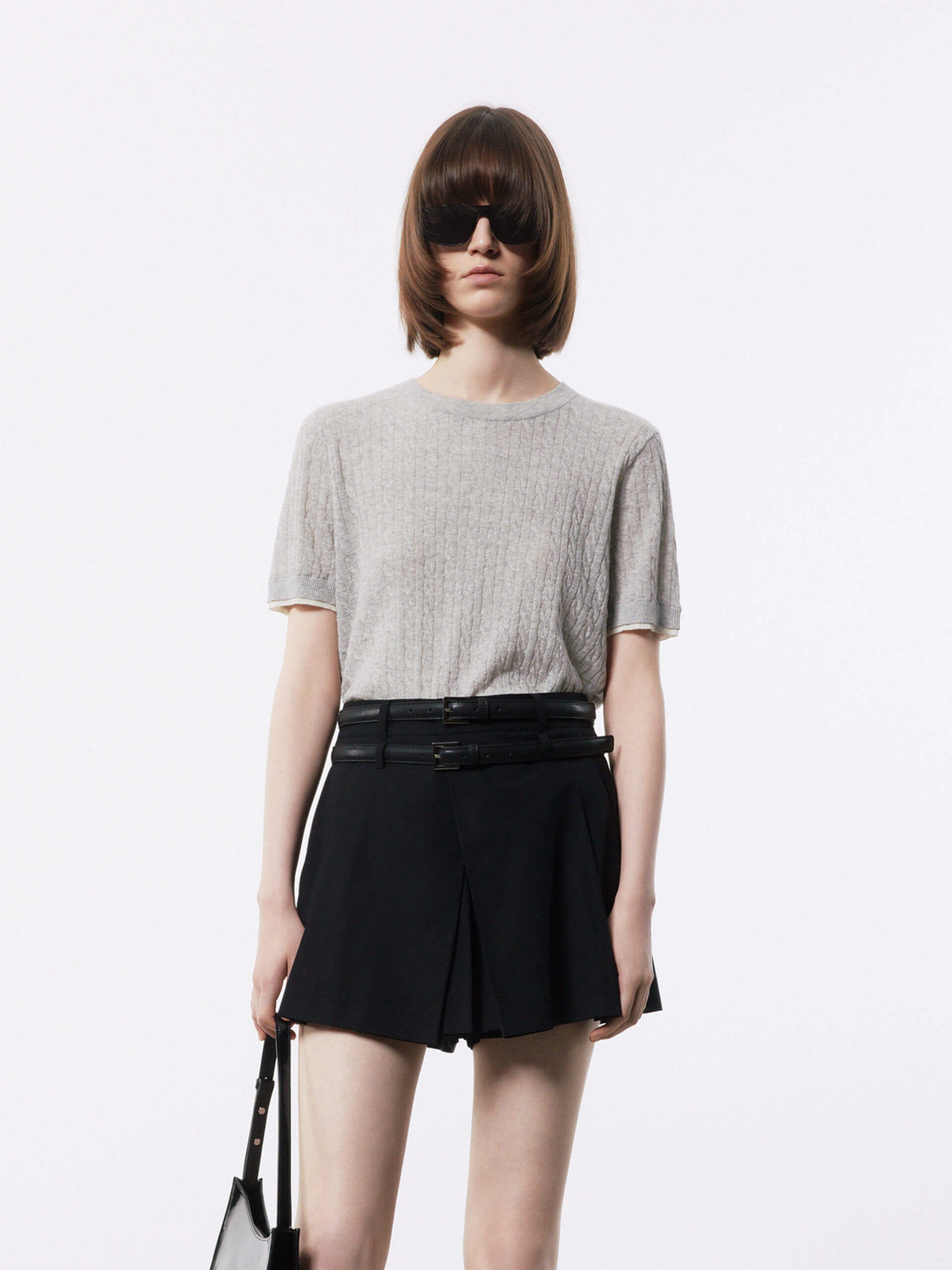 Cotton Linen Knit Top Layered Warmth Skin Friendly Fabric