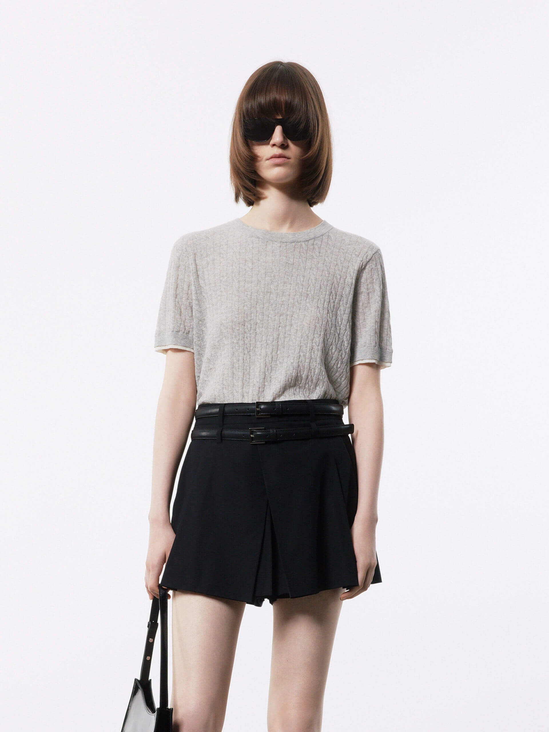 Temperature Control Technology Heat Retention Layer Cotton Linen Knit Top