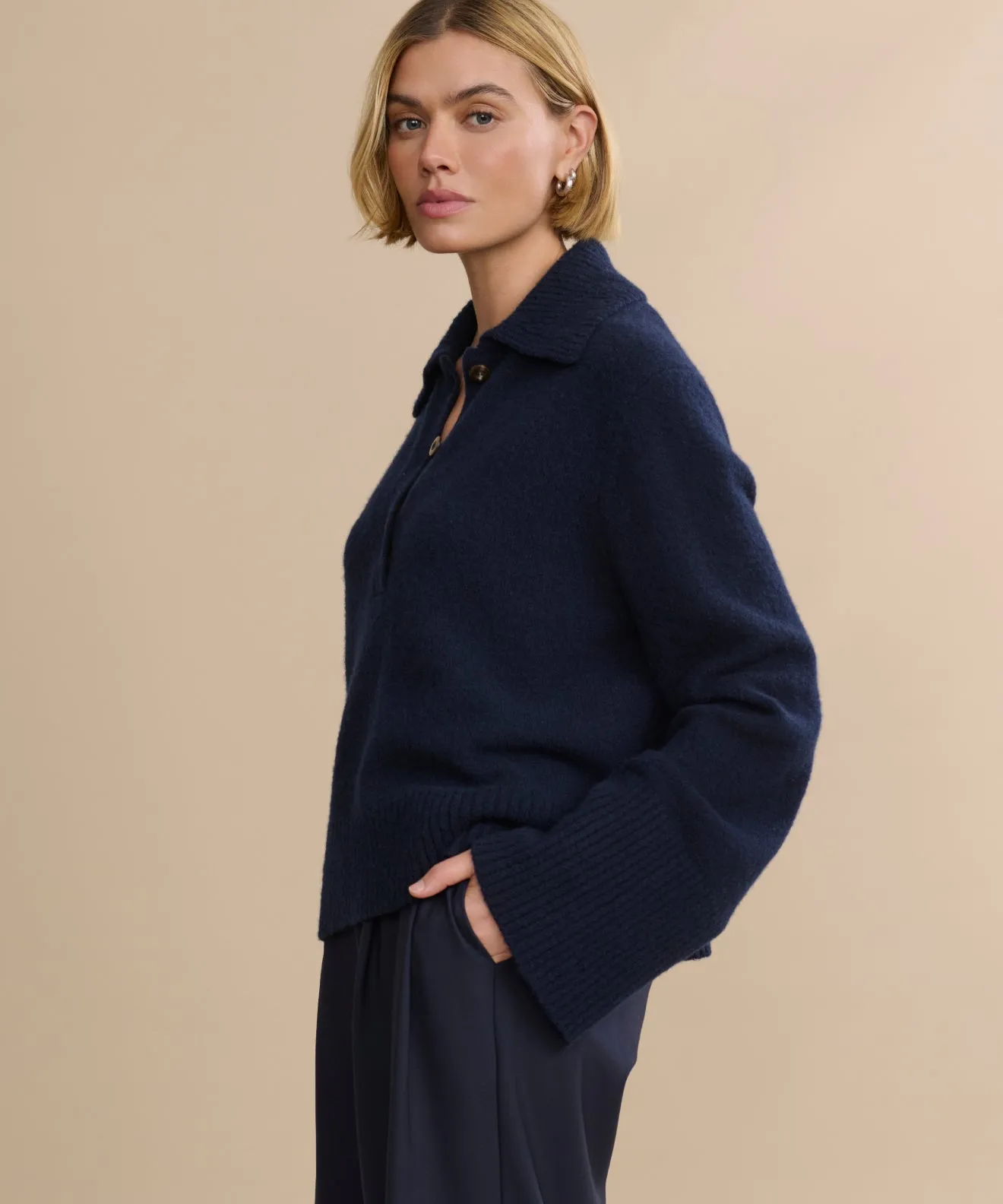 Soft Performance Cashmere Stevie Polo