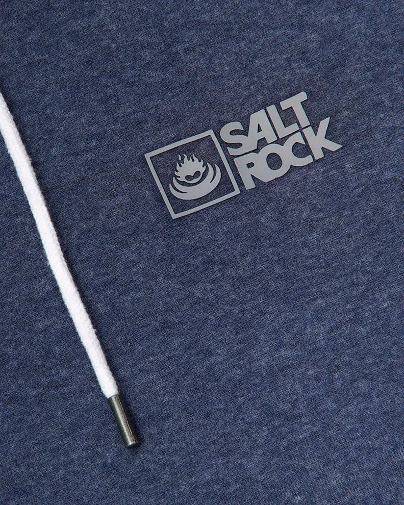 Saltrock Original - Mens Pop Hood - Blue Marl Layering Options Breathable Look