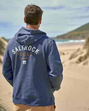 Location - Mens Pop Hoodie - Poole - Dark Blue quick dry Odor Resistant Fabric