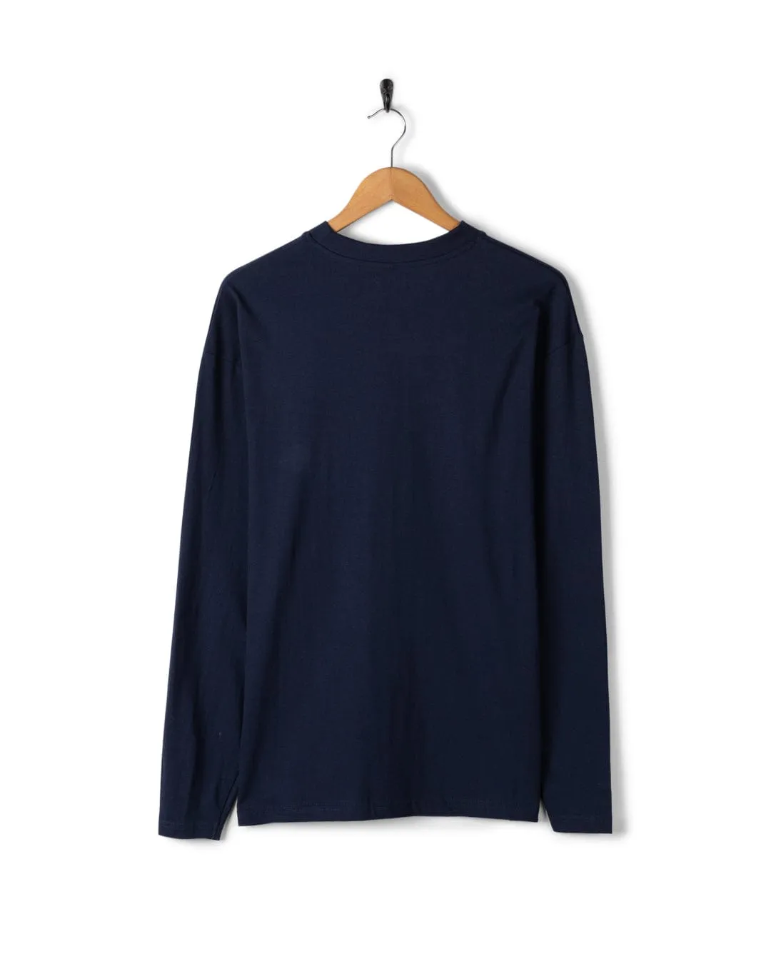 Box Stamp Logo - Mens Long Sleeve T-Shirt Simple Yet Cozy brandable