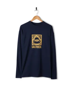 Box Stamp Logo - Mens Long Sleeve T-Shirt Easygoing Wear Outdoor Sports