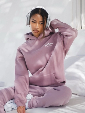 Active Fit Fishing wear Heritage Oversized Hoodie - Dusty Pink
