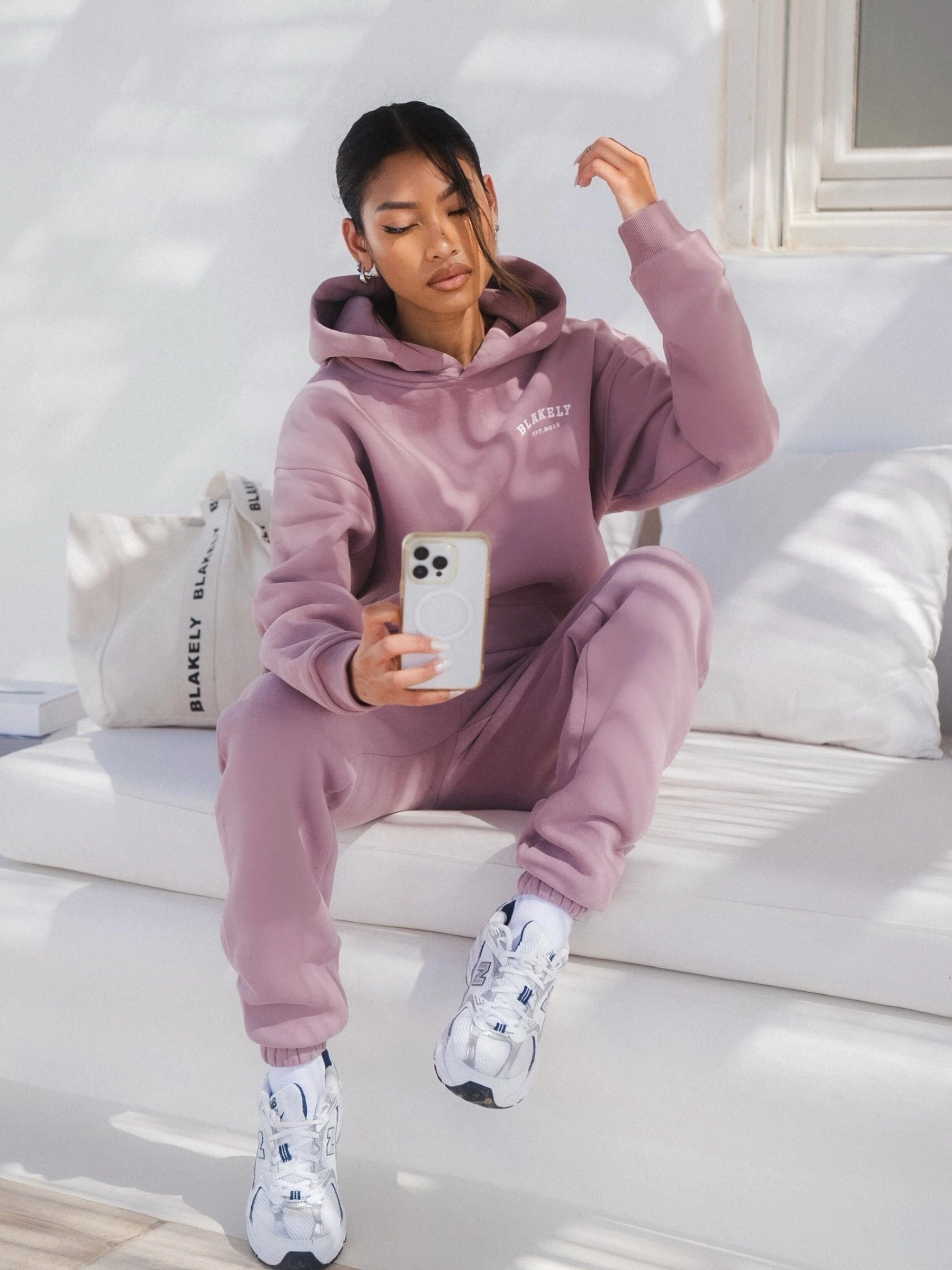 Heritage Oversized Hoodie - Dusty Pink Hiking wear Spider like