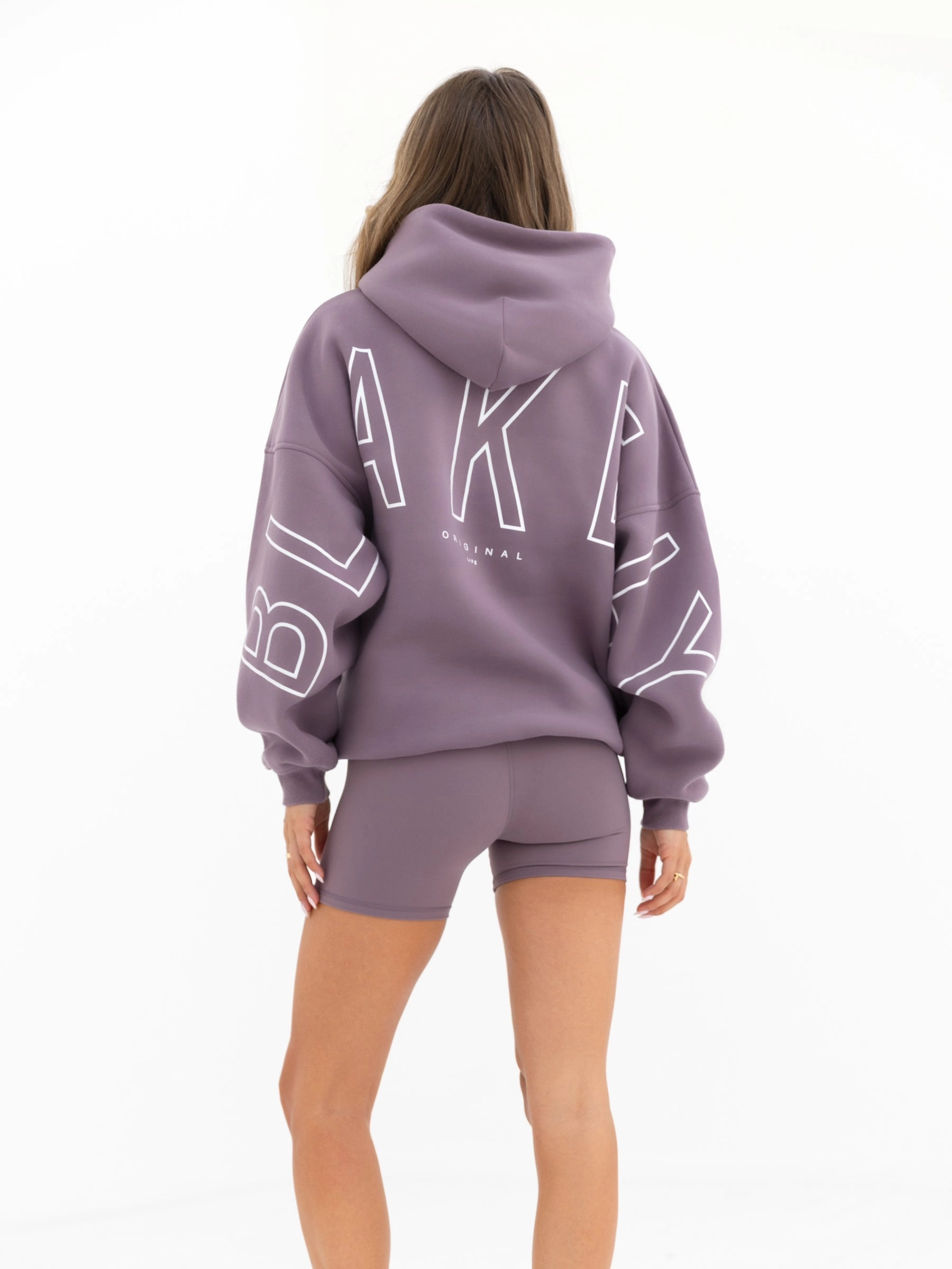 Outline Isabel Oversized Hoodie - Grape Sport Style Western Style