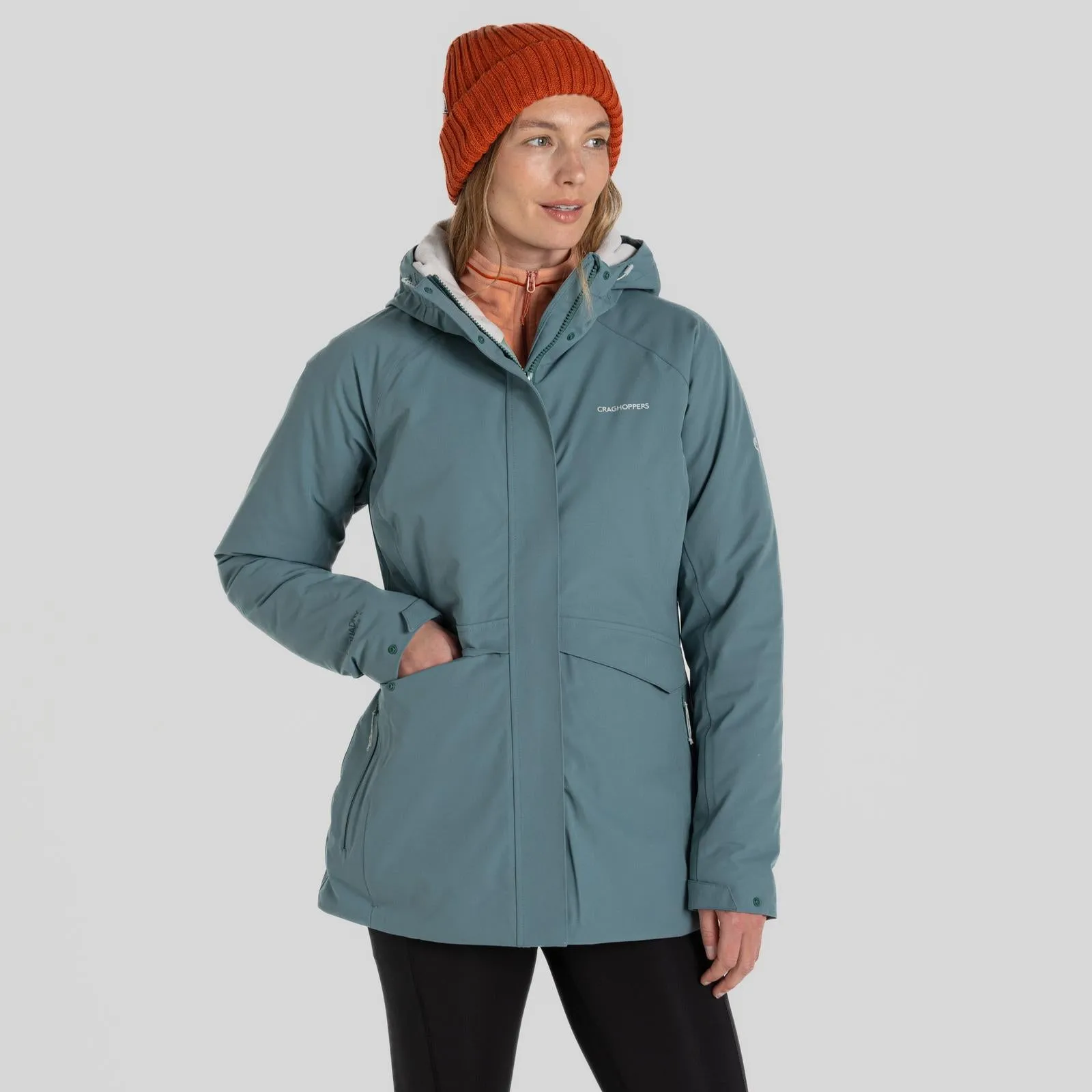 mesh ventilation Breathable Material Craghoppers Womens Caldbeck Insulated Waterproof Jacket