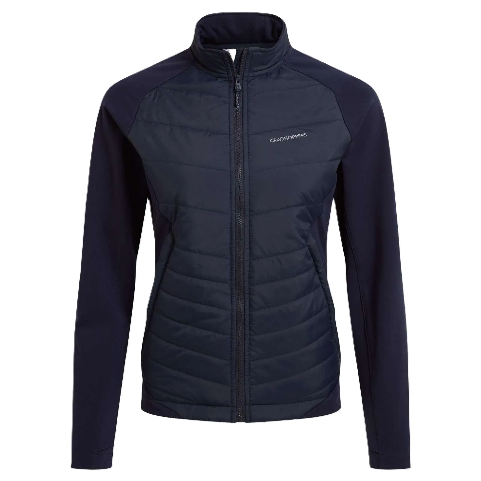 Craghoppers Womens Yolanda Hybrd Insulating Padded Jacket Two Way Zipper Windproof Technology