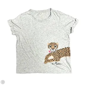 Top Short Sleeve Designer By Kate Spade In Grey, Size: L Durable Wear Unisex