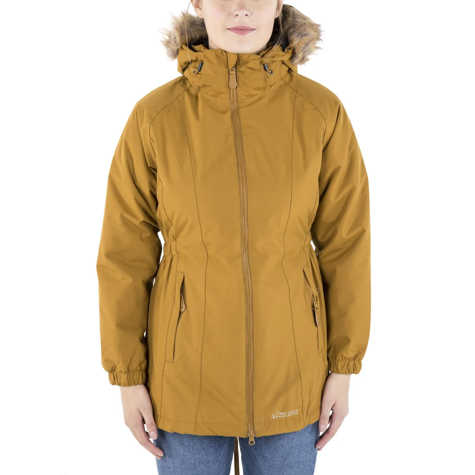 Trespass Womens Celebrity Fleece Lined Parka Jacket Active Style Casual Fit Layer