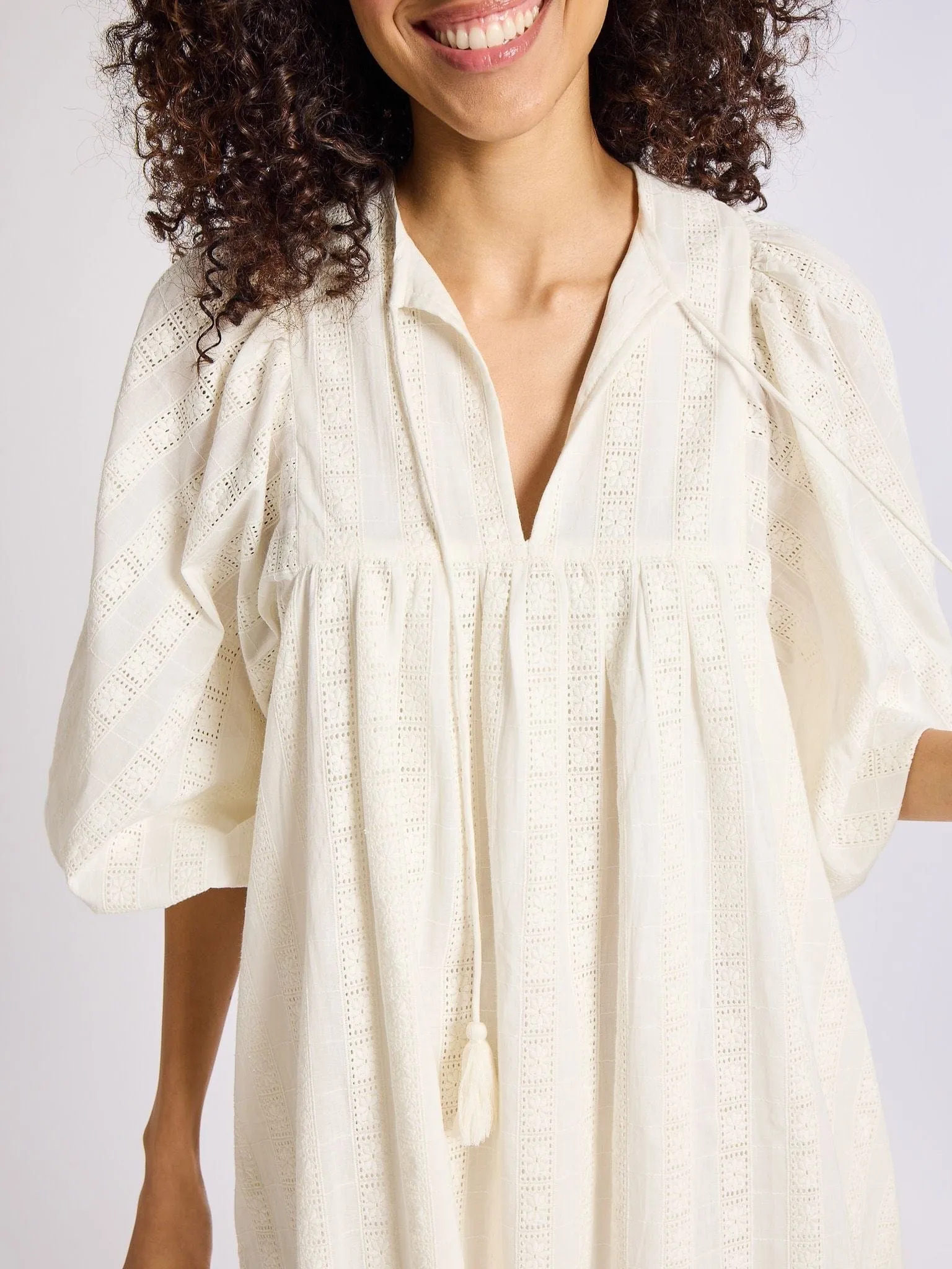 Daisy Dress in Ivory Eyelet Fashion Option Casual Lines