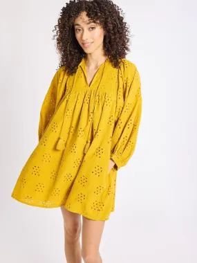 Daisy Dress in Marigold Eyelet Light Outfit Walk Easy