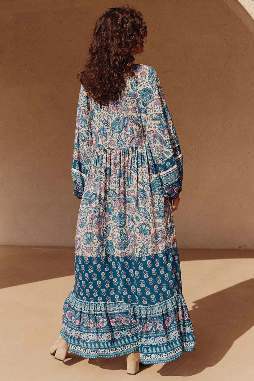 Functional-Design Mesh Soft Marmont Gown