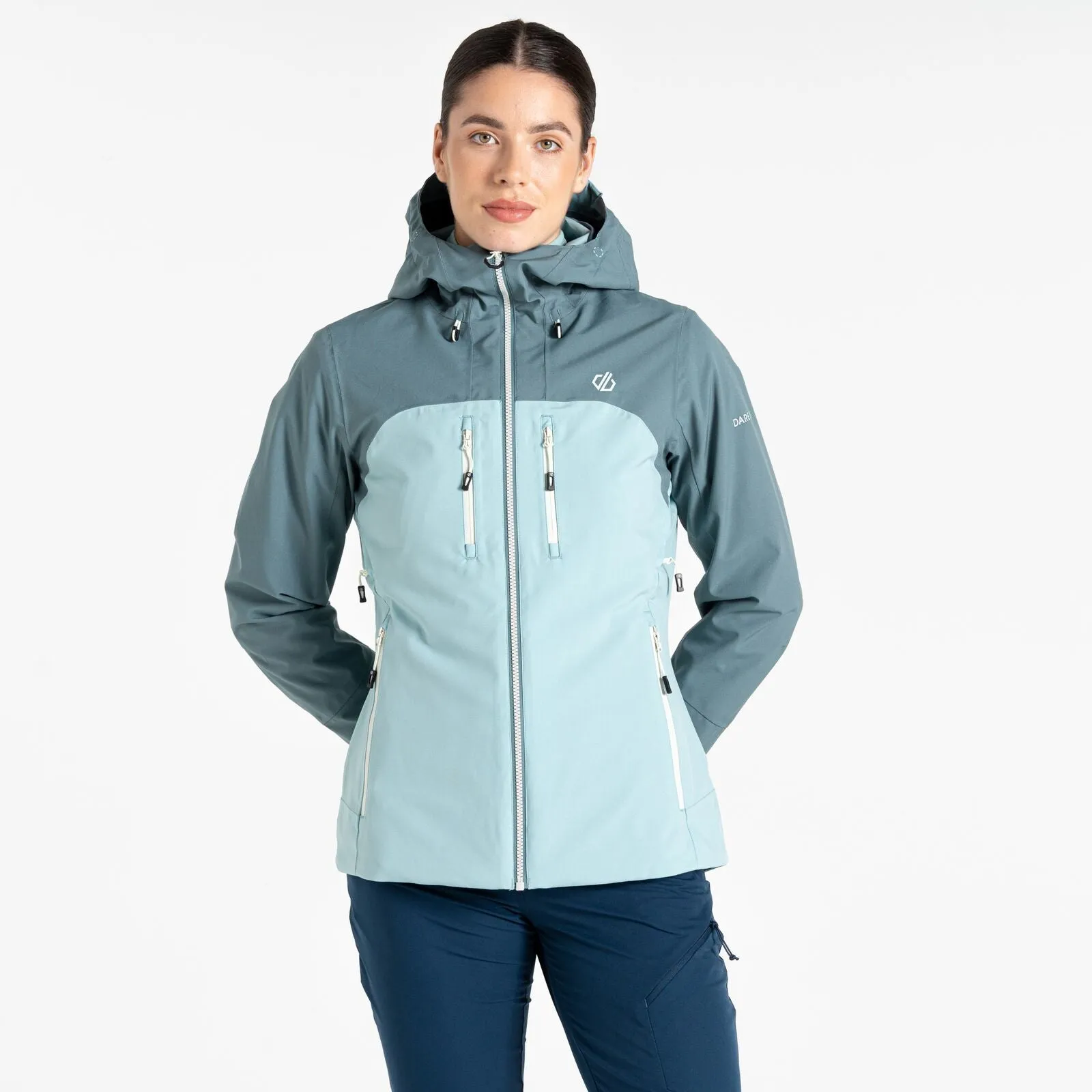 Dare 2b Womens Diverging Waterproof Jacket Everyday Comfort Fit Wind Protection
