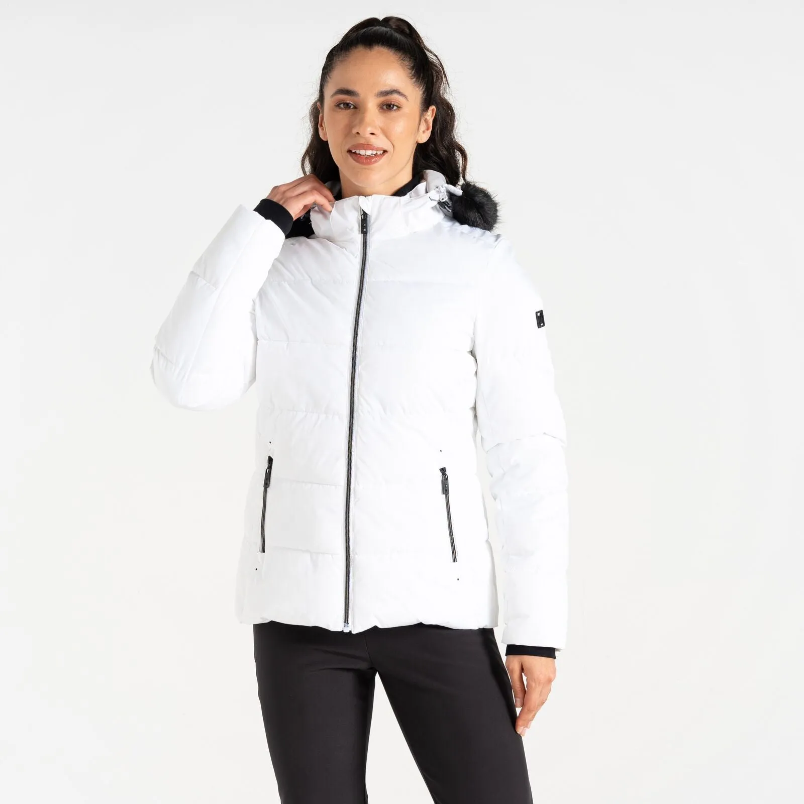 Dare 2B Womens Glamorize V X Swarovski Ski Jacket nylon blend Detachable Lining