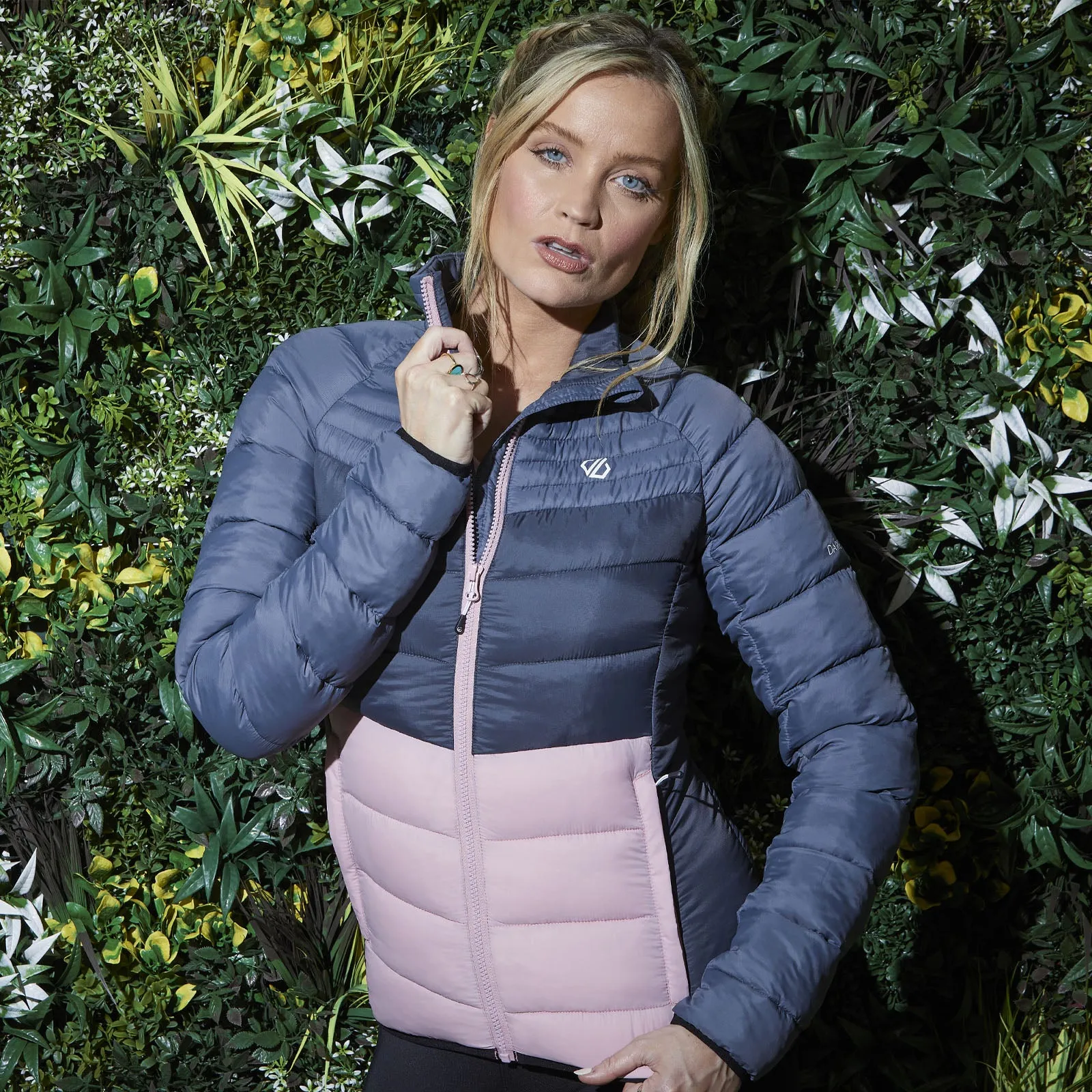 Flexible Cuffs Dare 2b Womens Preact Quilted Outdoor Jacket - Powder Pink