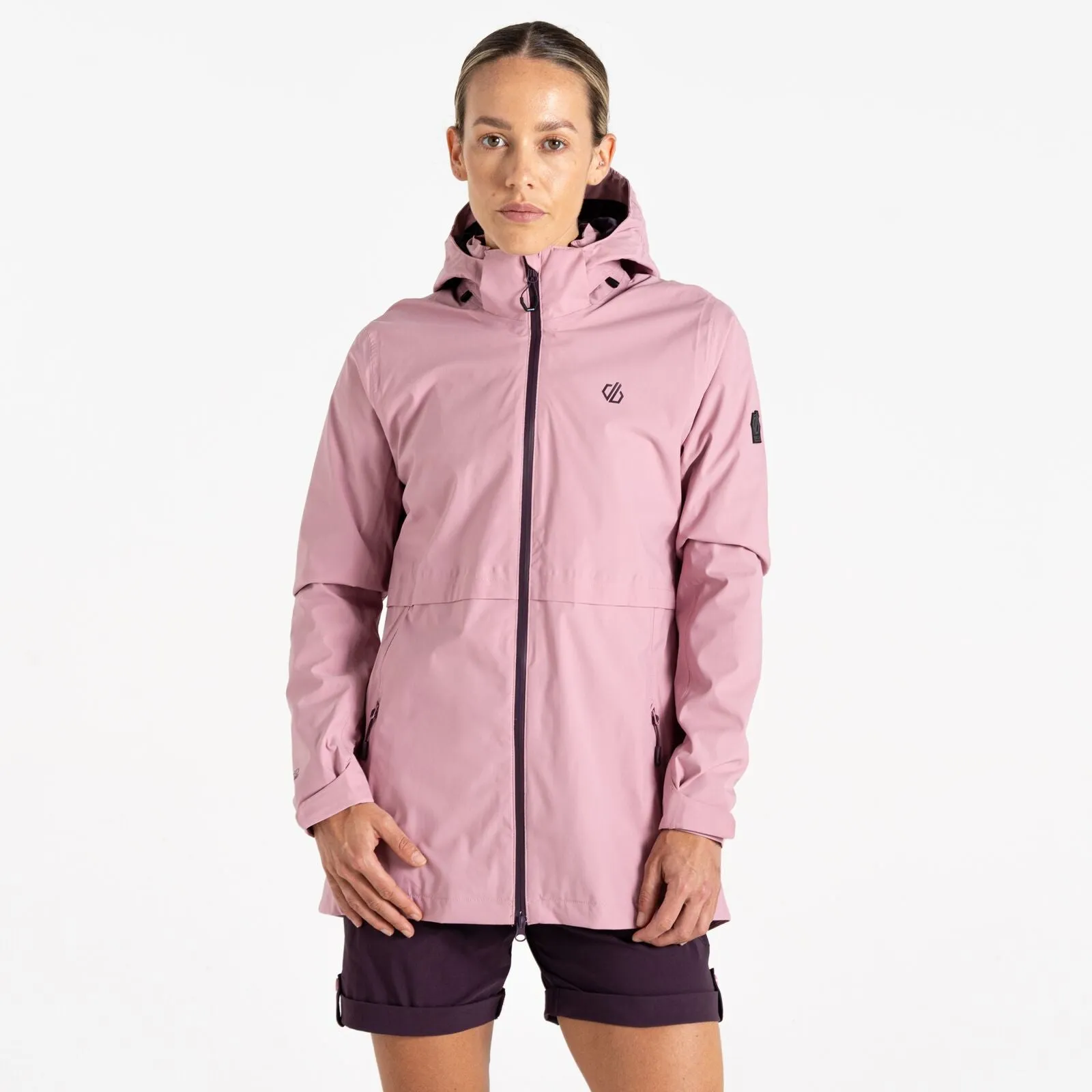 Dare 2b Womens Switch Up II Waterproof Jacket Light Reflective Zippers Bonded Zippers