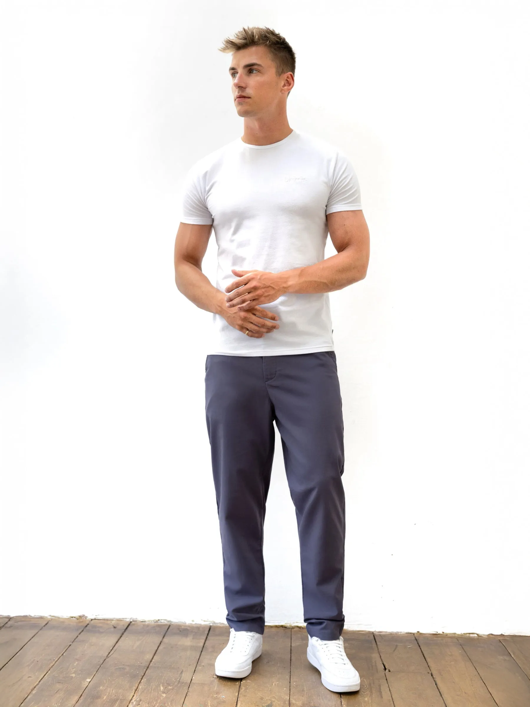 Fit Layer Work Ready Lightweight Textured Alston Trousers - Blue