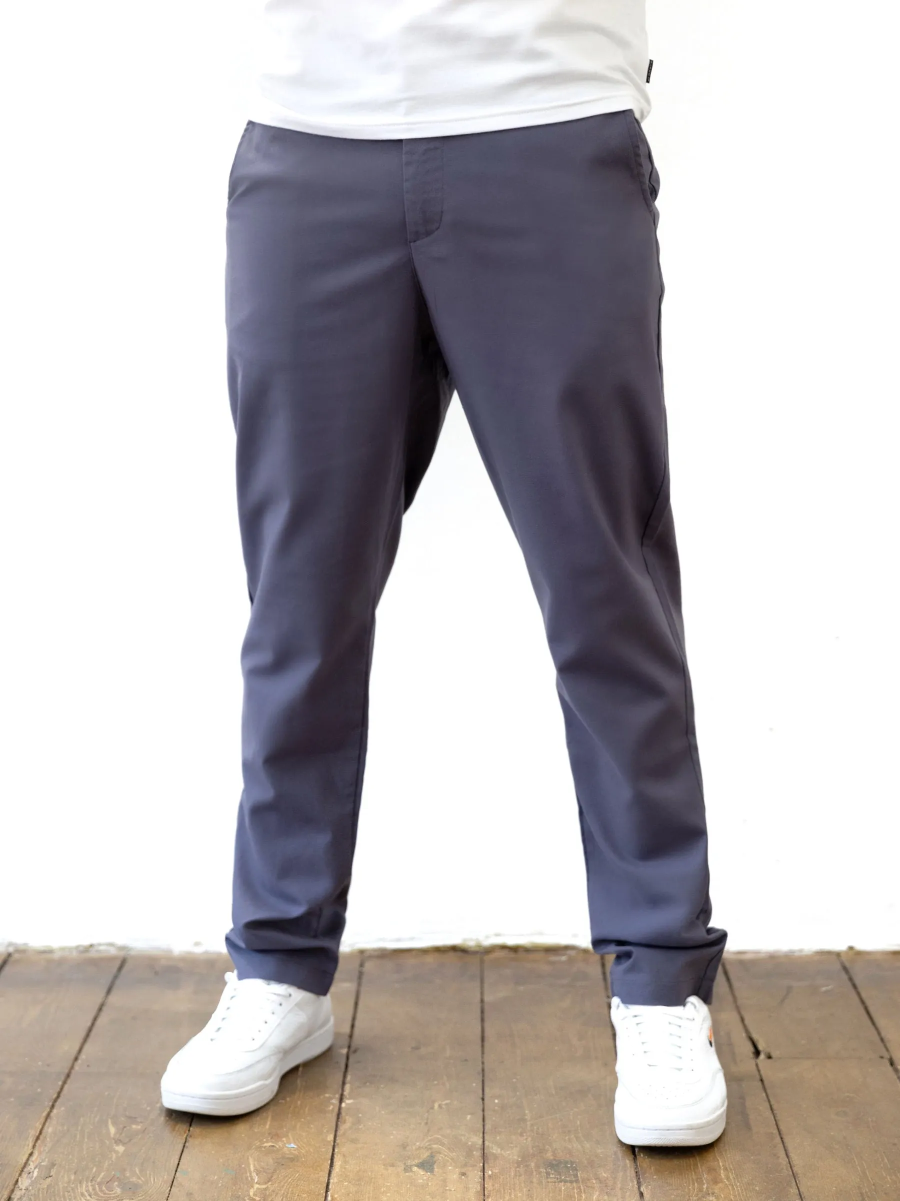 No Hassle Fit Alston Trousers - Blue