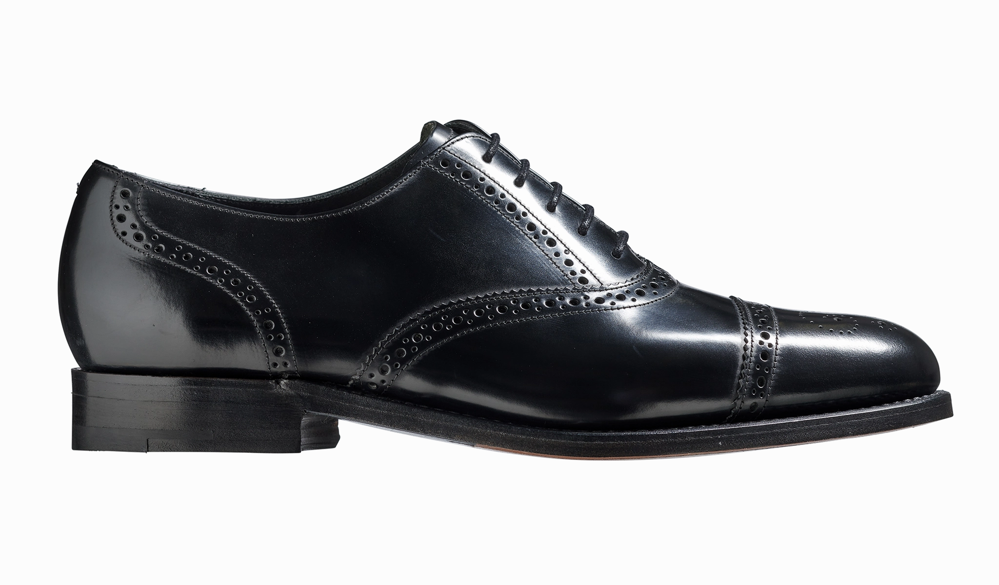 Classic Leather Shoes Balanced Structure Event Look Charterhouse - Black Hi-Shine