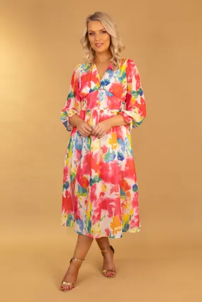 Spring Ready Modern Comfort Dee Multi Colour Midi Dress