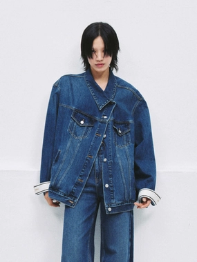 Denim Cotton Jacket Non Cling Surface Body Mapped Zones