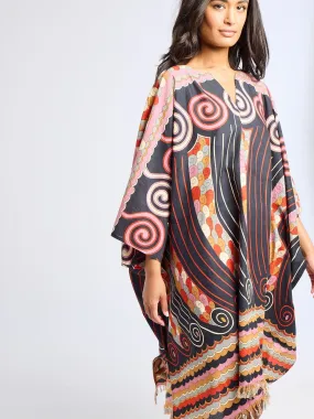 Drape Wave Georgia Caftan in Maar Print