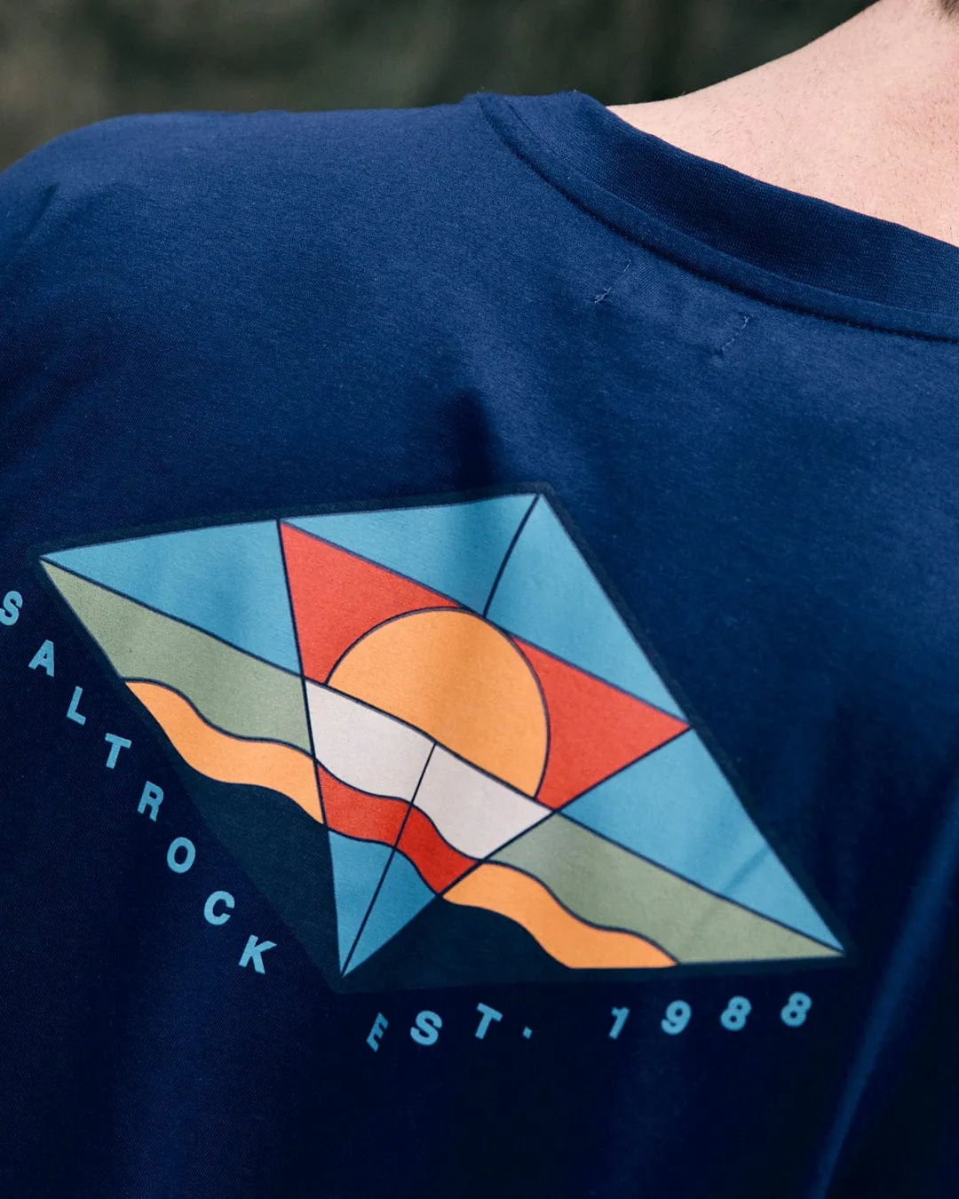 Trendy Vibe budget-friendly Dimensions Colour - Mens Long Sleeve T-Shirt - Blue