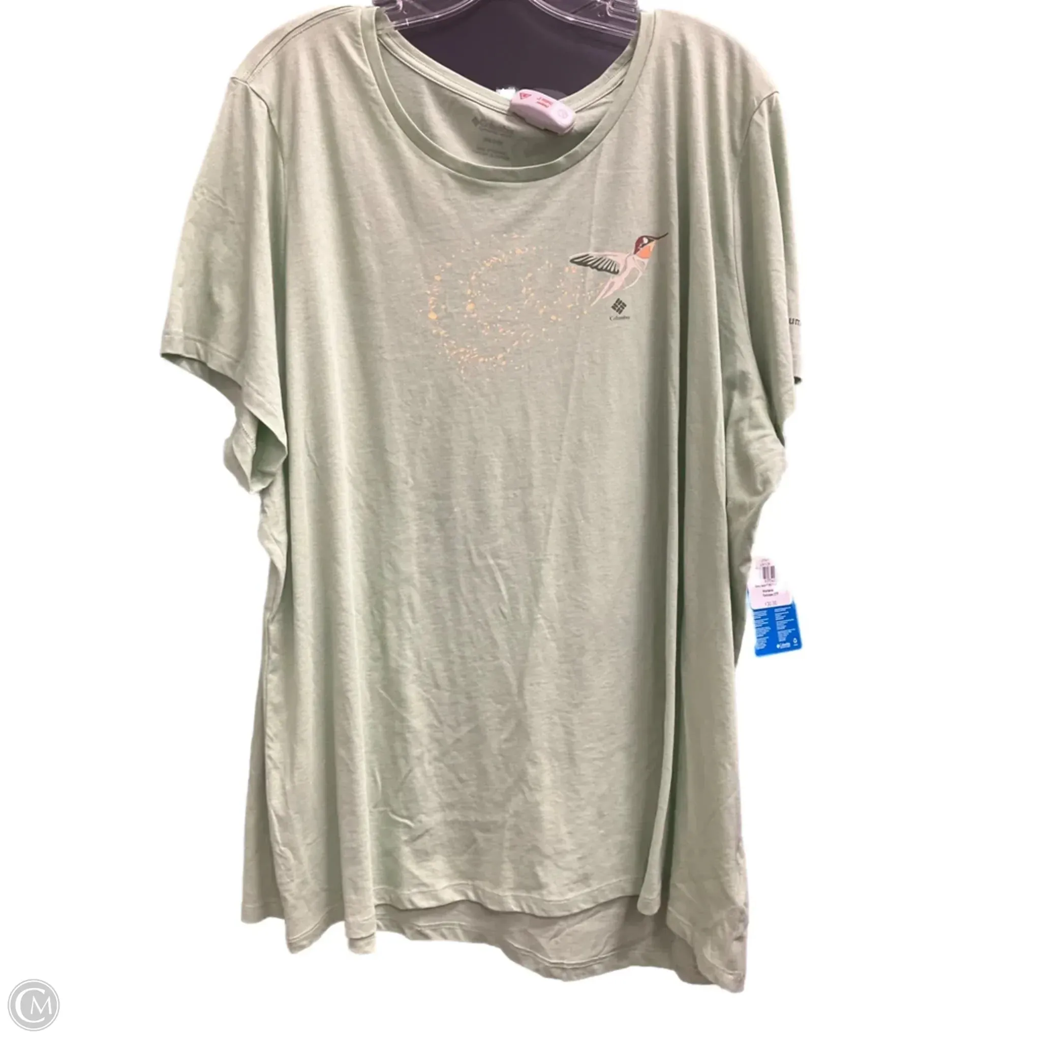 Athletic Top Short Sleeve By Columbia In Green, Size: 3x Summer Dress FlexibleCollarStructure