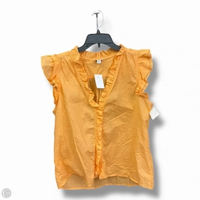 Blouse Sleeveless By J. Crew In Orange, Size: M Reinforced Hem Stitching Multi Pocket Functional Design